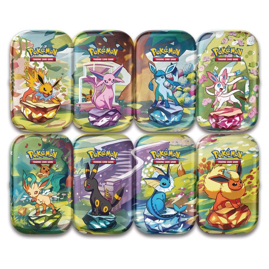 COMING FEB 2025  Scarlet & Violet 8.5: Prismatic Evolutions: Mini Tin Display