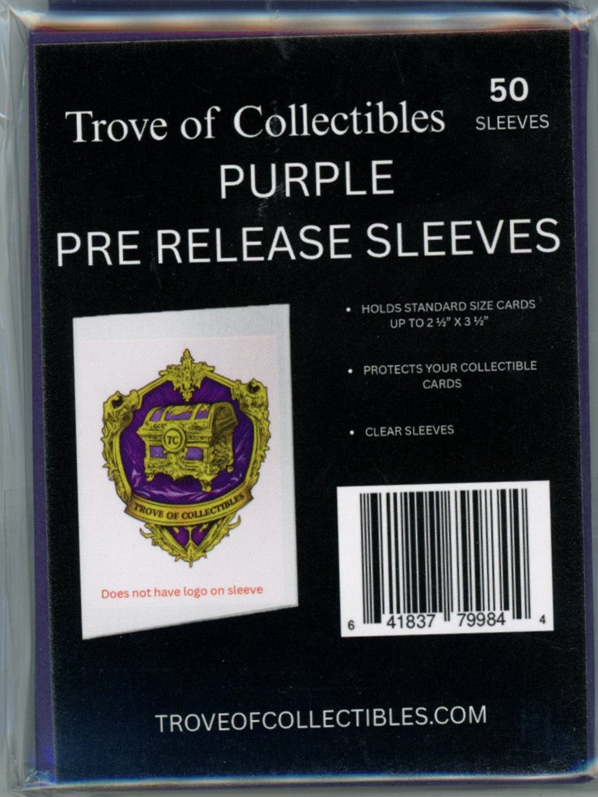 Image of Trove of Collectibles Pre Release Sleeves Purple 50ct