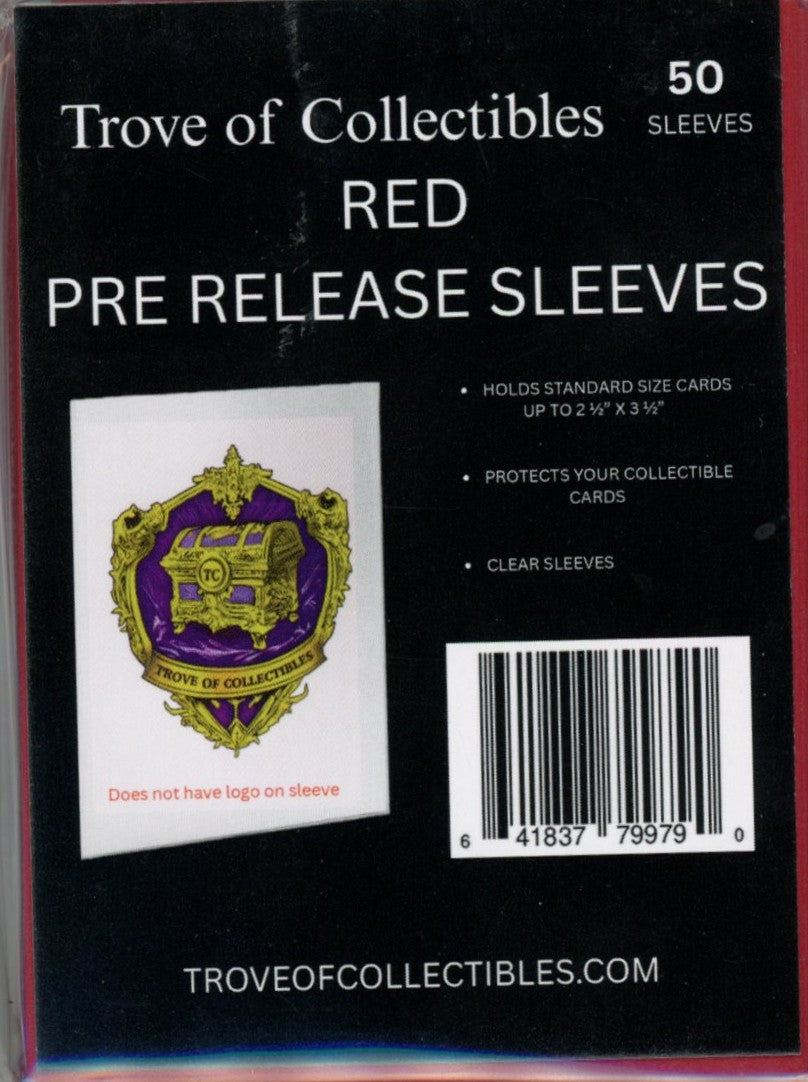 Image of Trove of Collectibles Pre Release Sleeves Red 50ct