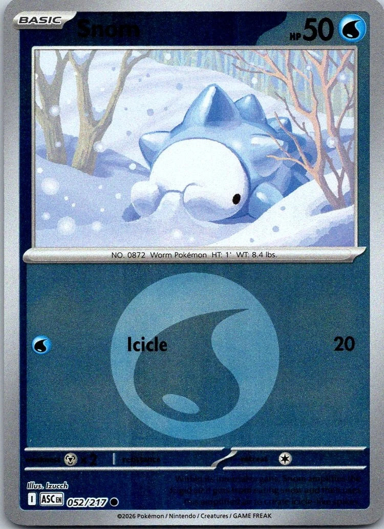 Image of Snom (Energy Symbol Pattern) 052  - Reverse Holofoil ME Ascended Heroes - Common