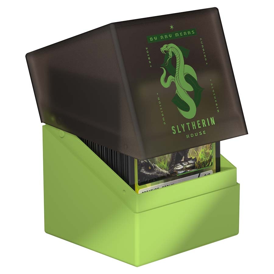 Image of ULTIMATE GUARD: BOULDER 100+ DECK CASE: HARRY POTTER: FOUR HOUSES: SLYTHERIN