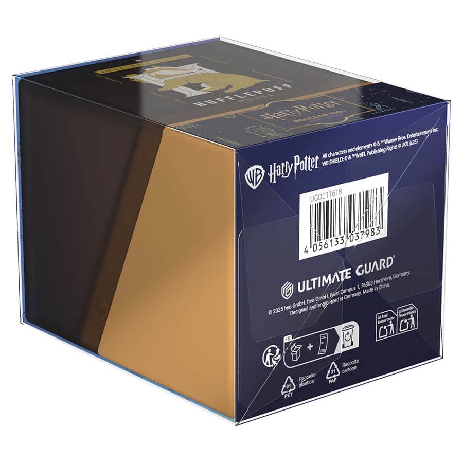 Image of ULTIMATE GUARD: BOULDER 100+ DECK CASE: HARRY POTTER: FOUR HOUSES: HUFFLEPUFF