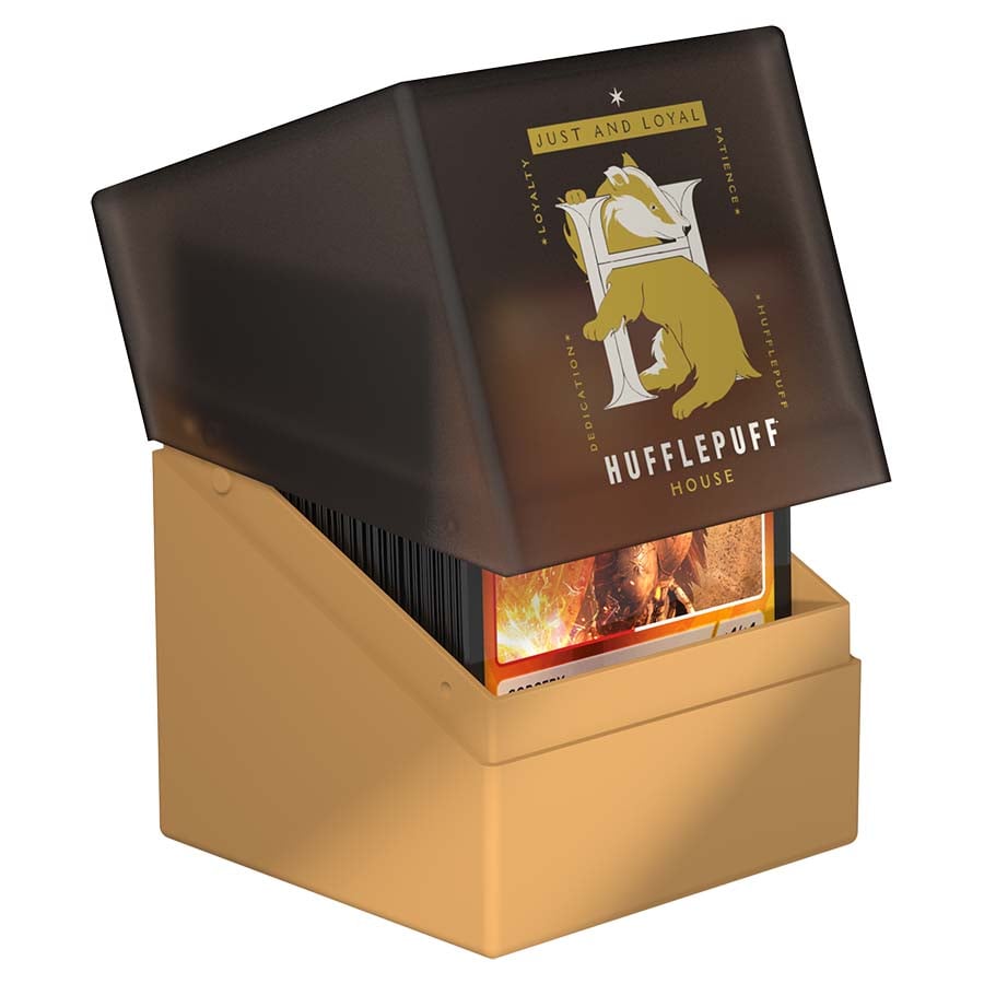 Image of ULTIMATE GUARD: BOULDER 100+ DECK CASE: HARRY POTTER: FOUR HOUSES: HUFFLEPUFF