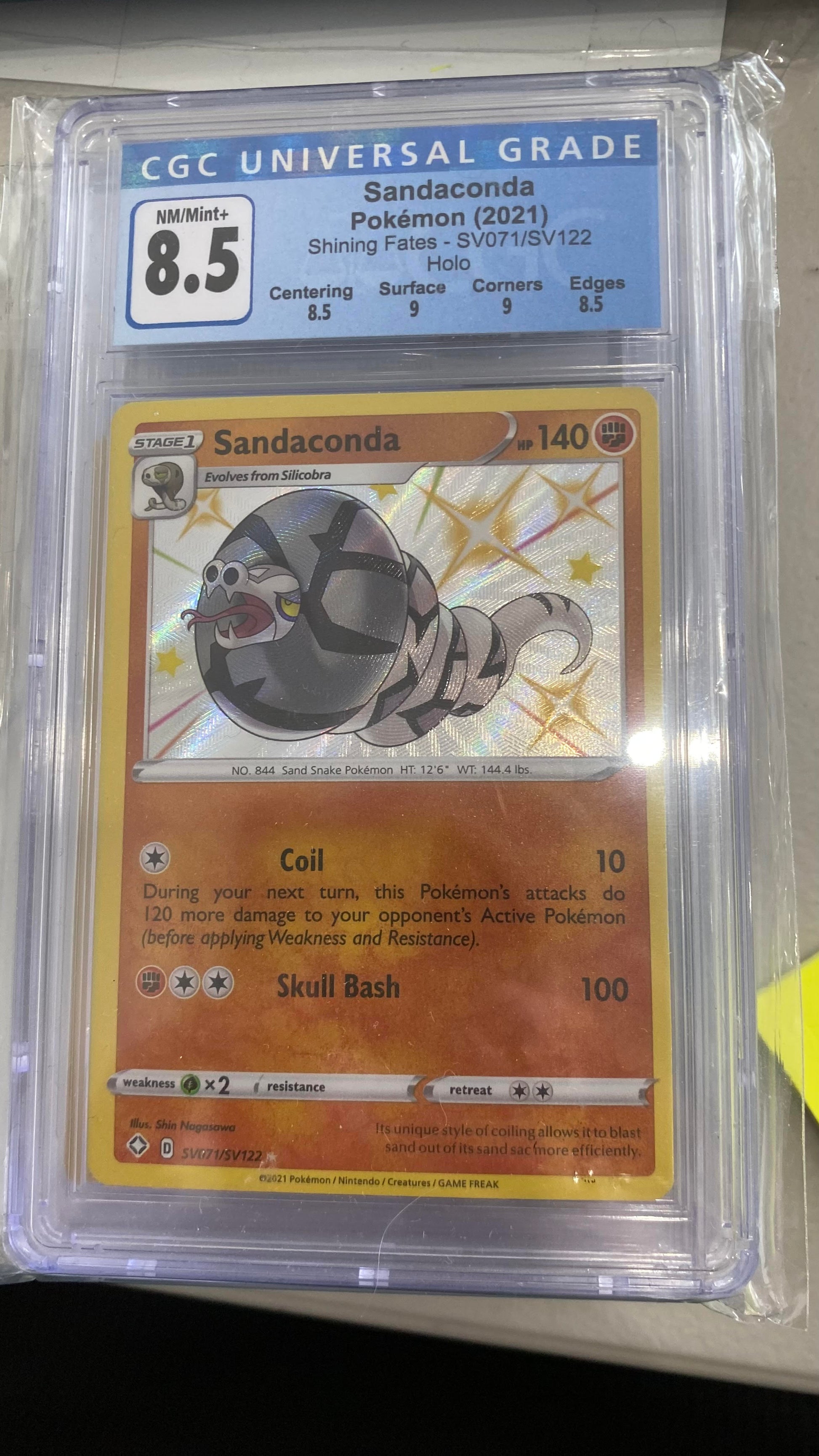 CGC: Grade 8.5 - Sandaconda - SV71/SV122 - Shining Fates
