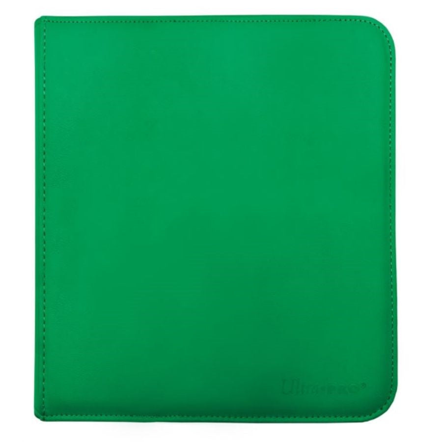 Image of ULTRA PRO: VIVID COLLECTION: 12-POCKET ZIPPERED PRO-BINDER: GREEN