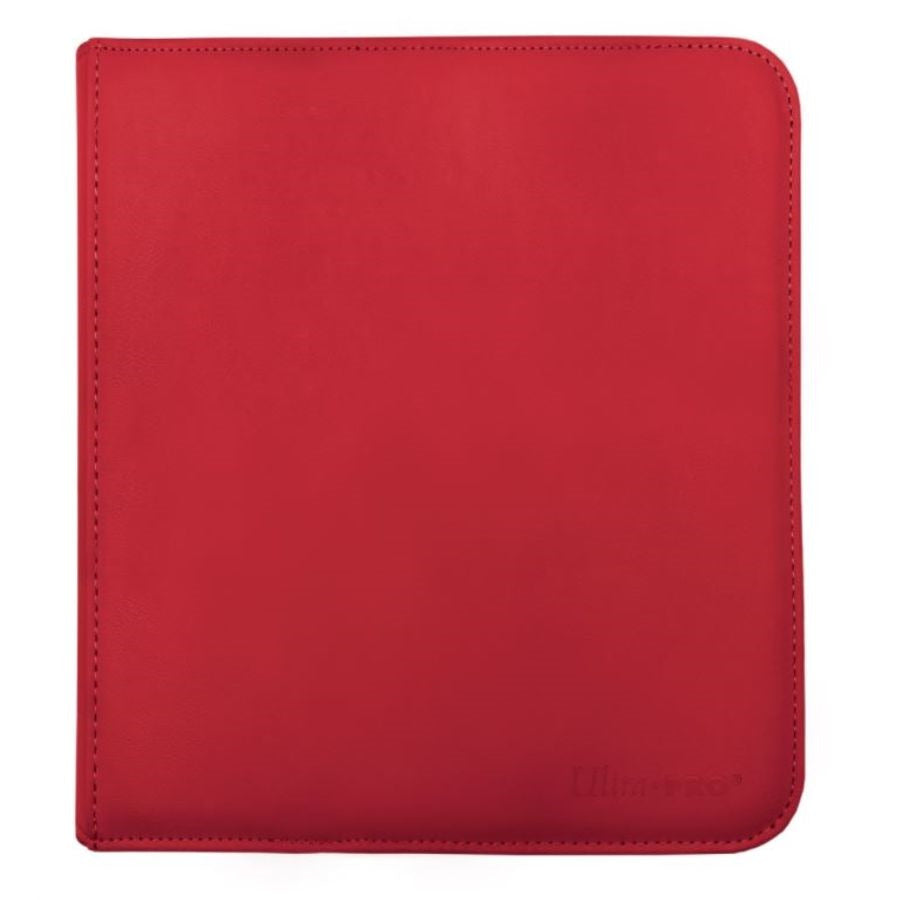 ULTRA PRO: VIVID COLLECTION: 12-POCKET ZIPPERED PRO-BINDER: RED