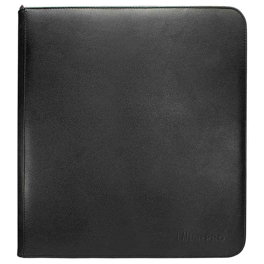 ULTRA PRO: VIVID COLLECTION: 12-POCKET ZIPPERED PRO-BINDER: BLACK