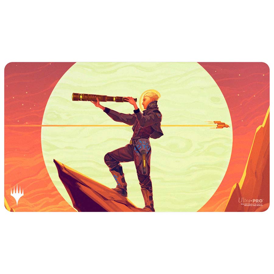 Image of ULTRA PRO: MAGIC THE GATHERING: EDGE OF ETERNITIES: SAMI (WILDCAT CAPTAIN) PLAYMAT
