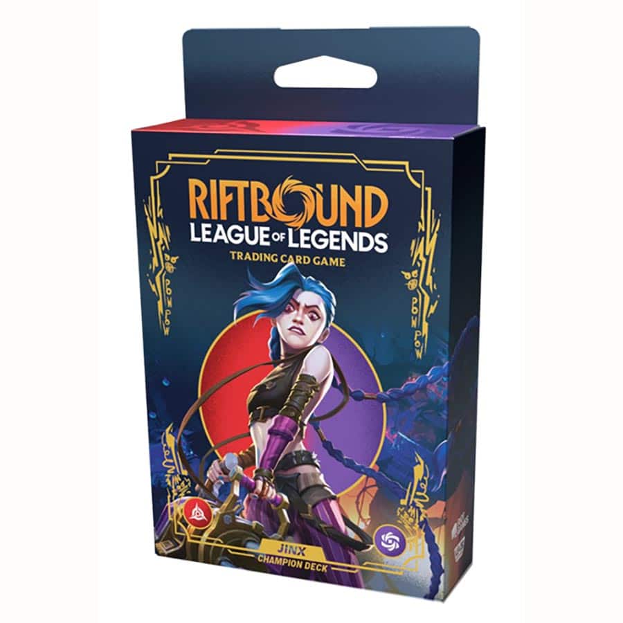 Image of RIFTBOUND TCG: LEAGUE OF LEGENDS: SET 1: ORIGINS CHAMPION DECK: JINX