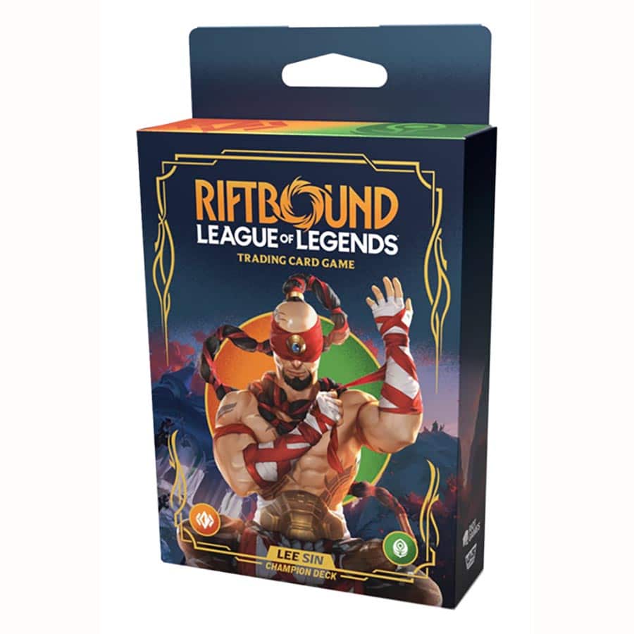 Image of RIFTBOUND TCG: LEAGUE OF LEGENDS: SET 1: ORIGINS CHAMPION DECK: LEE SIN