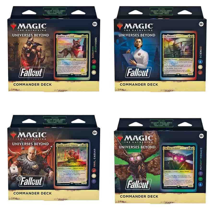 Image of MAGIC THE GATHERING: PIP UNIVERSES BEYOND: FALLOUT COMMANDER DECKS