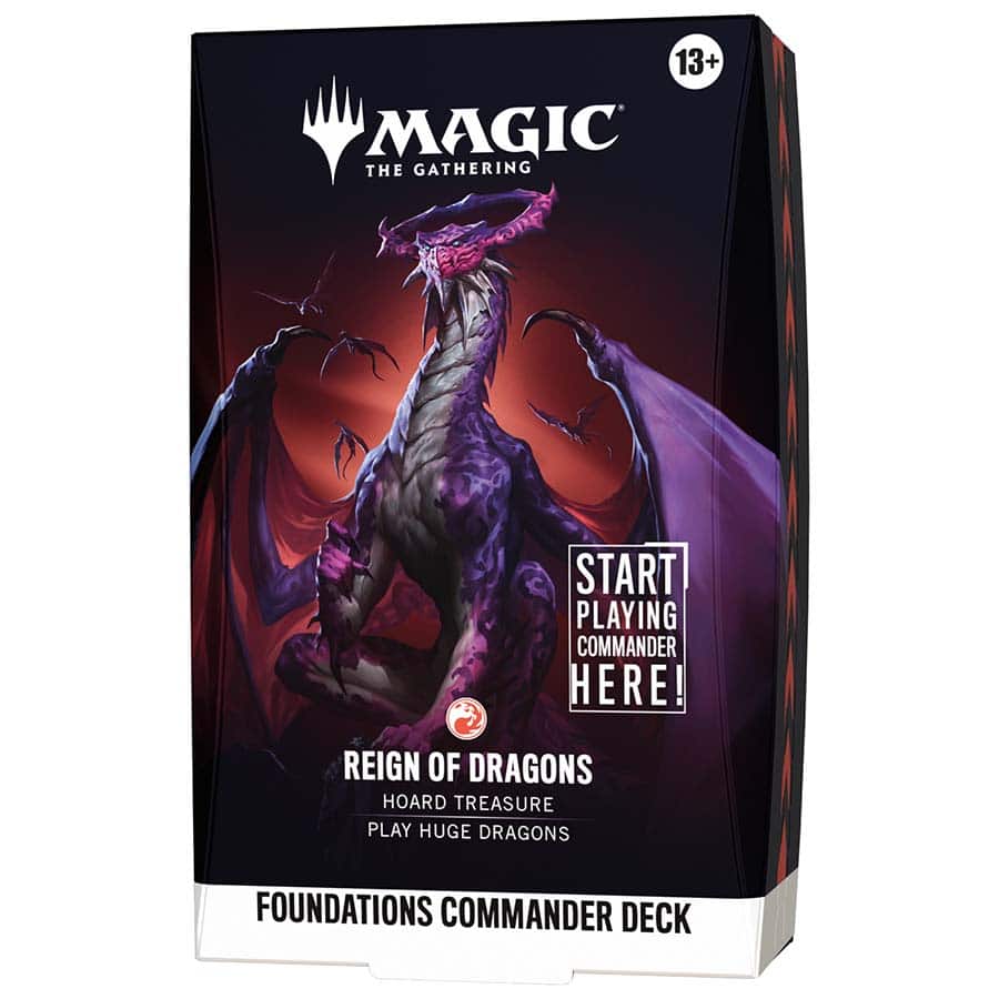 Image of MAGIC THE GATHERING: FDN FOUNDATIONS COMMANDER DECK - REIGN OF DRAGONS