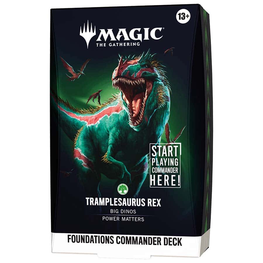 Image of MAGIC THE GATHERING: FDN FOUNDATIONS COMMANDER DECK - TRAMPLESAURUS REX